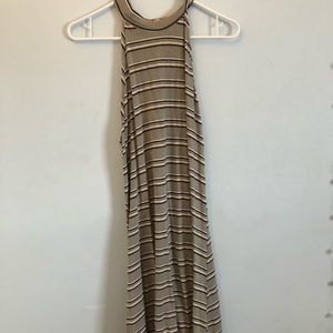 Striped halter dress
